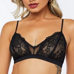 Savage X Floral Lace & Mesh Bralette